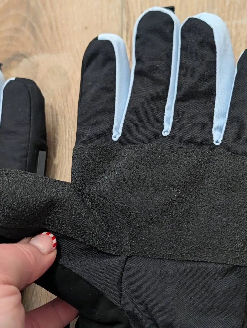 Women's XL Thinsulate 40g Insulated Ski Snowboard Snow Winter Gloves Black Blue